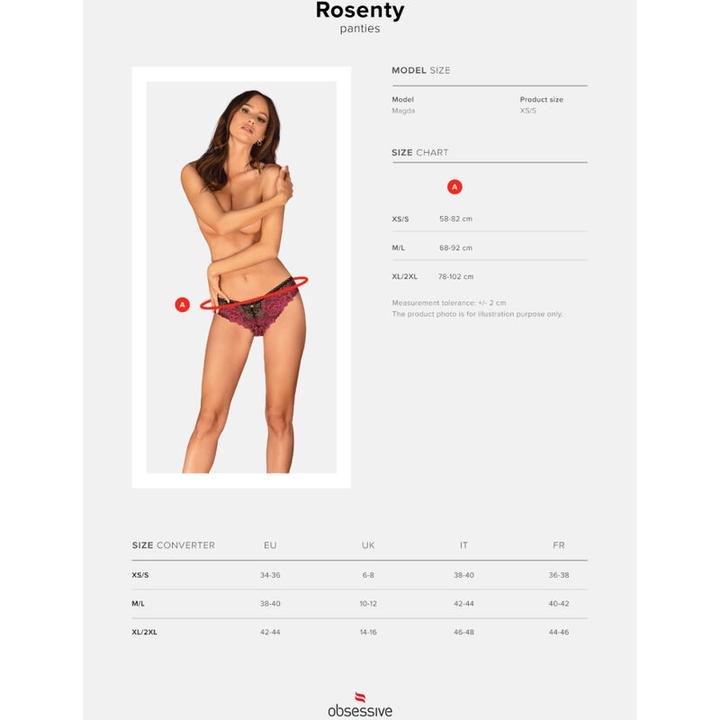 Actual product image Obsessive Rosenty Slip (XS)