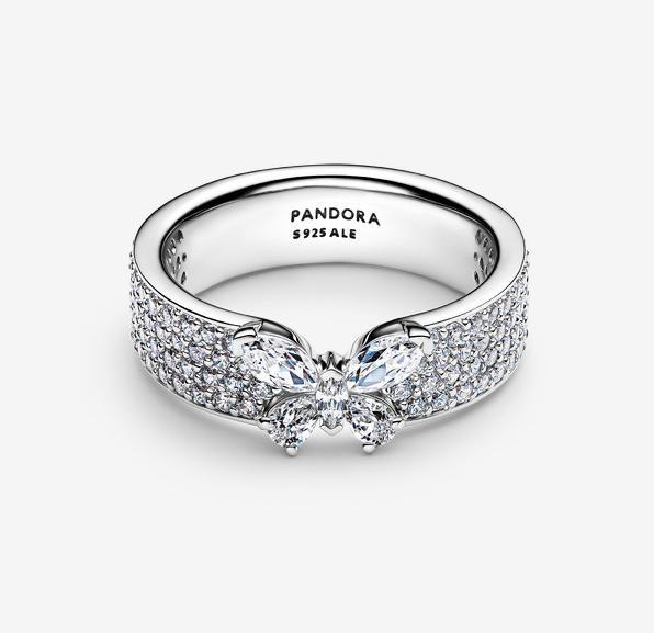 Produktbild Pandora Funkelnder Schmetterlingsring (52, 925 Silber)