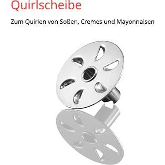 Thumbnail - ESGE Quirlscheibe, Handmixer, Silber