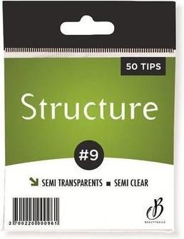 Actual product image Beautynails Bna Semi-Transparent Structure Tips N09 X50 (Artificial nails)