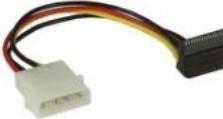 Produktbild InLine SATA Kombokabel Slimline zu SATA / Molex - 30/15cm
