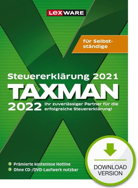 Produktbild Lexware taxman 2022 für selbstständige (esd) (1 User, 12 Monate)