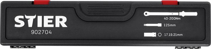 Immagine prodotto Stier Set di montaggio ruote da 1/2 pollice 40 - 200 Nm, 5 pezzi (1/2", 40 Nm, 200 Nm)