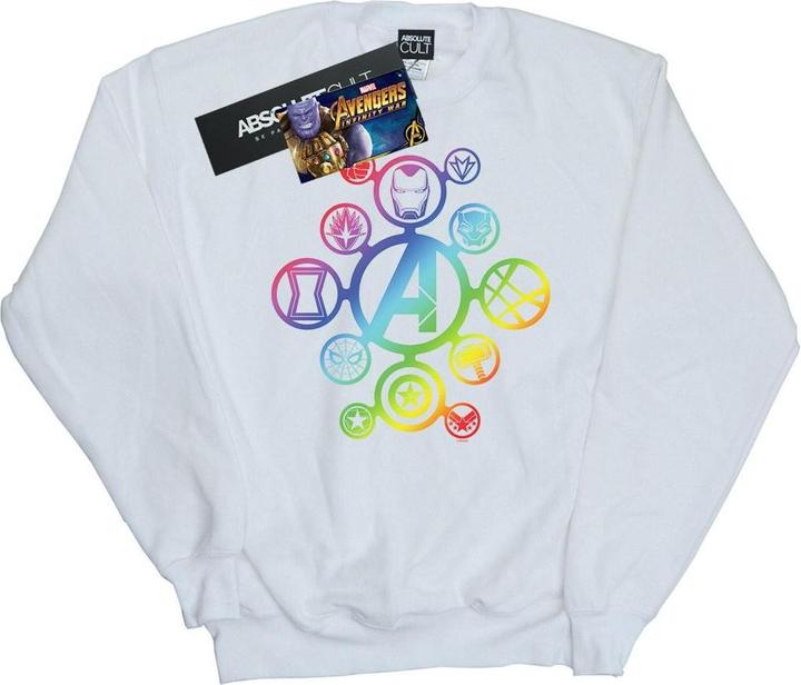Immagine prodotto Felpa uomo Avengers Infinity War Rainbow Icons in cotone (S)