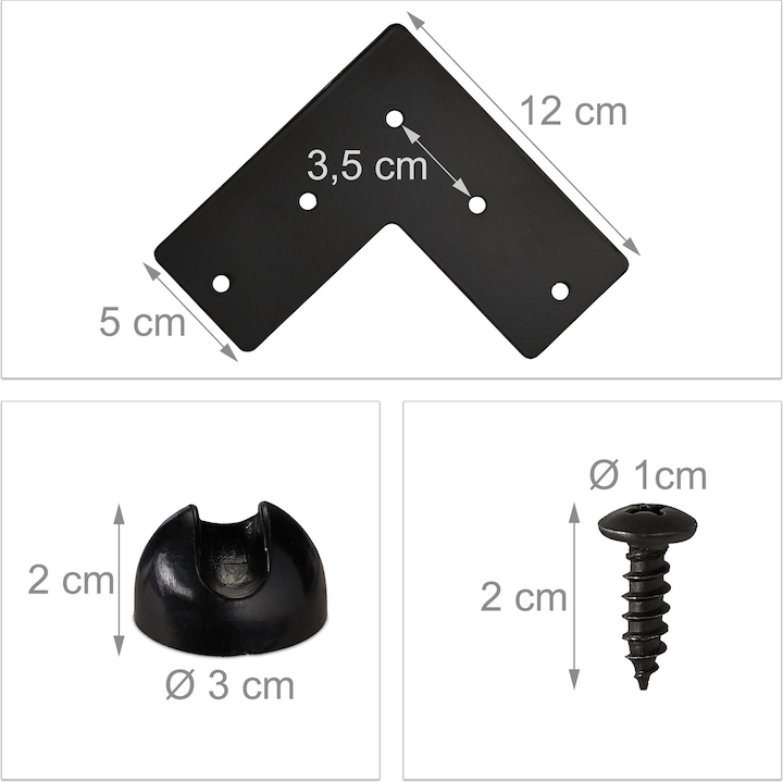 Produktbild Relaxdays Hairpin Tischbein 4er Set