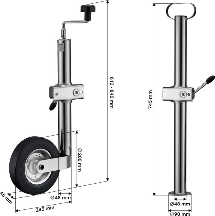 Image du produit Wiltec Kit de roues de support