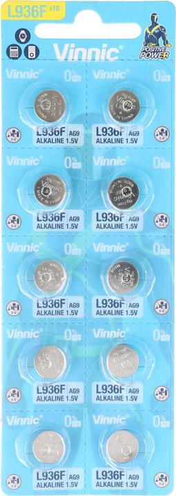 Actual product image Vinnic Positive Power (10 pcs., AG9/LR45/LR936/394)