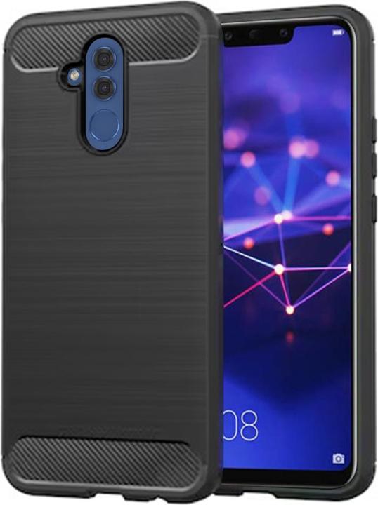Immagine prodotto Techsuit - Carbon Silicone - Huawei Mate 20 lite - Black (Mate 20 Lite)