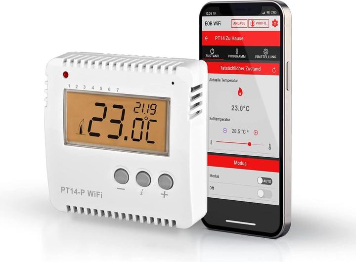 Elektrobock EB PT14-PW - WLAN Raumthermostat