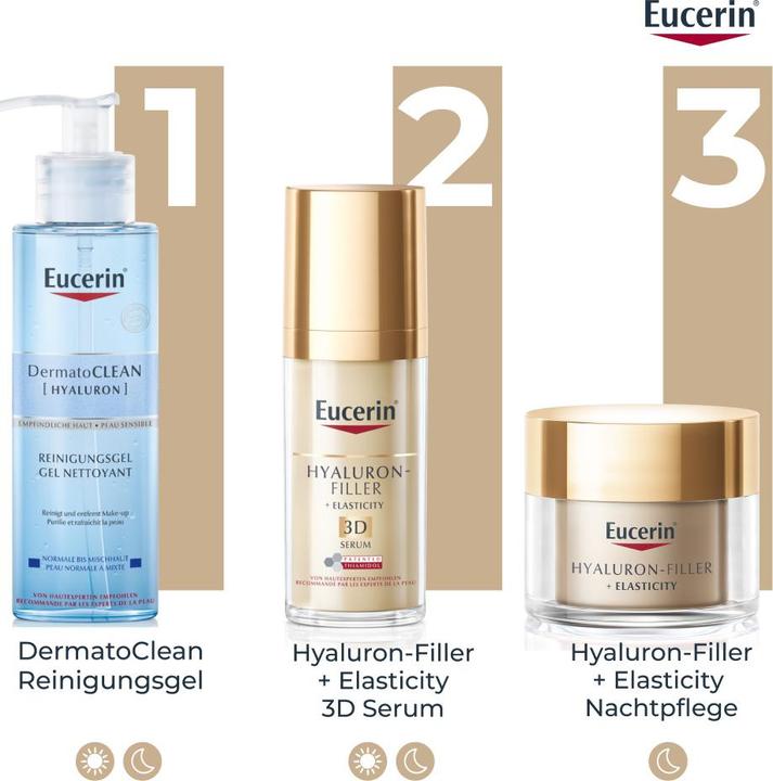 Immagine prodotto Eucerin Hyaluron-Filler + Elasticity Nachpflege Nachfüllkapsel (50 ml, Crema notte)