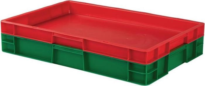 Actual product image kaiserkraft Euro format stacking containers, walls and bottom closed