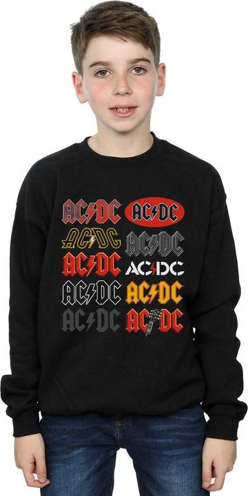 Immagine prodotto AC/DC Multi Logos Felpa Ragazzi (152, 158)