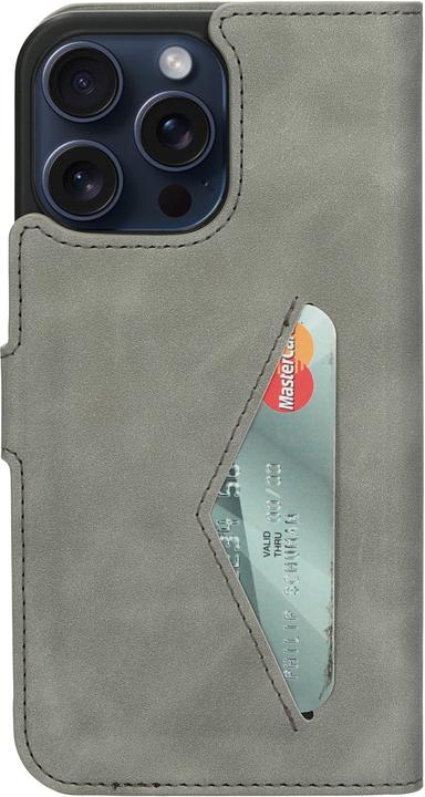 Actual product image Mobiparts Classic Wallet Case Apple iPhone 15 Pro Max Granite Grey (Apple iPhone 15 Pro Max)