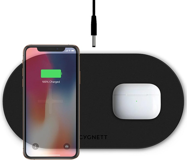 Produktbild Cygnett Dual wireless charger 20W (black) (20 W)