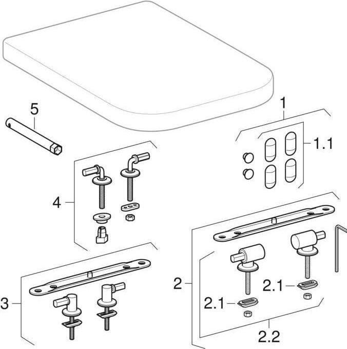 Actual product image Geberit WC seat Renova Plan white 572110