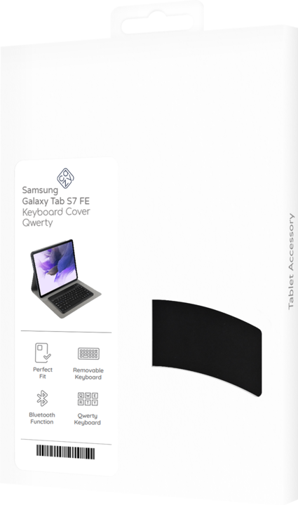 Produktbild Cazy Tastatur Hülle Kompatibel mit Samsung Galaxy Tab S7 FE - Schutz Etui mit magnetisch Abnehmbarer (Eng. Int., Galaxy Tab S7 FE)