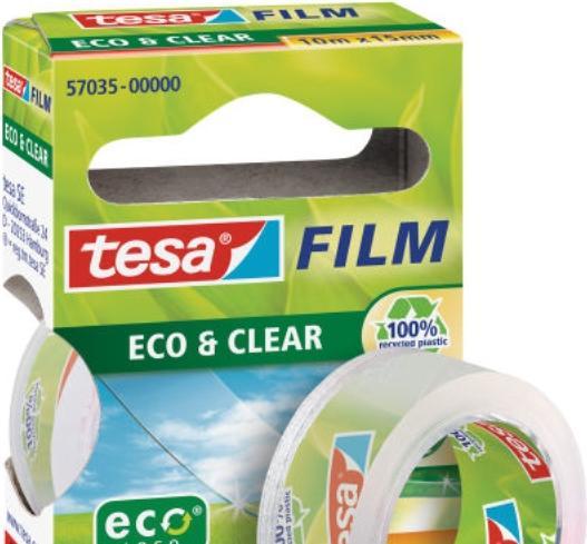 Actual product image tesa tesafilm ECO & CLEAR, solvent-free and ageing-resistant (15 mm)
