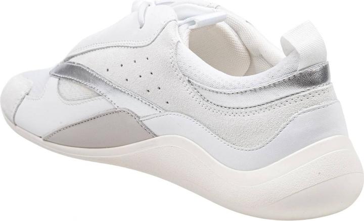 Actual product image Vic Matie sneakers in split leather and leather color white and silver (40)