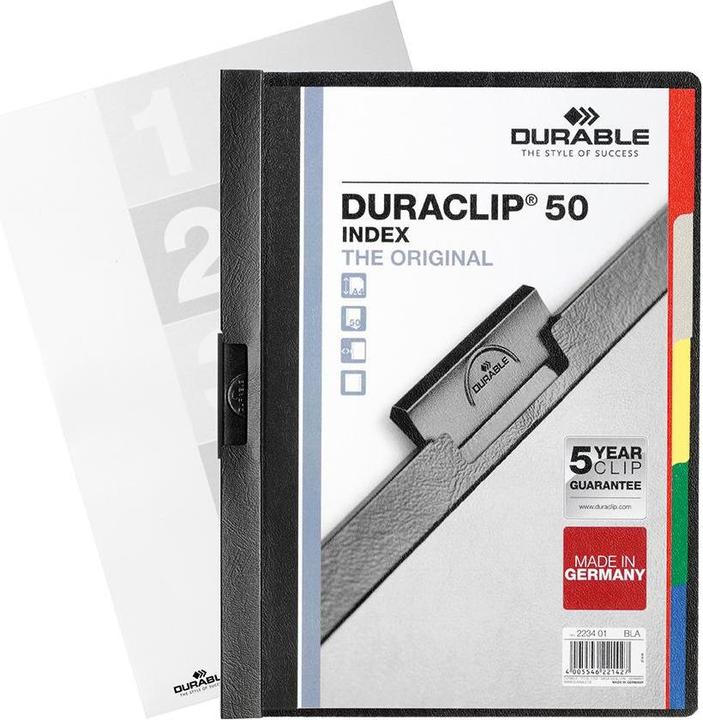 Image du produit Durable DURACLIP - Index A4 (A4, 1x)