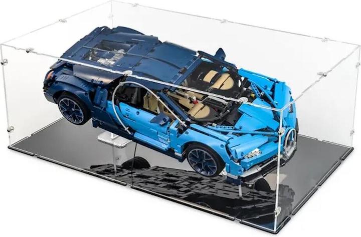 Immagine prodotto iDisplayit Display acrilico XL per LEGO® 42083 Bugatti Chiron (con base nera)