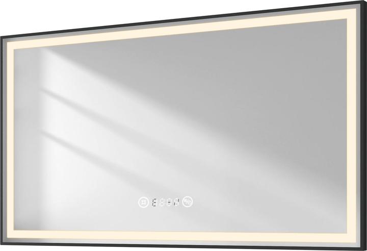 Emke Bathroom Mirror With Lighting 120*70cm,Fog-Free, Temperature&Time Cool-White(6500K), Dimmable