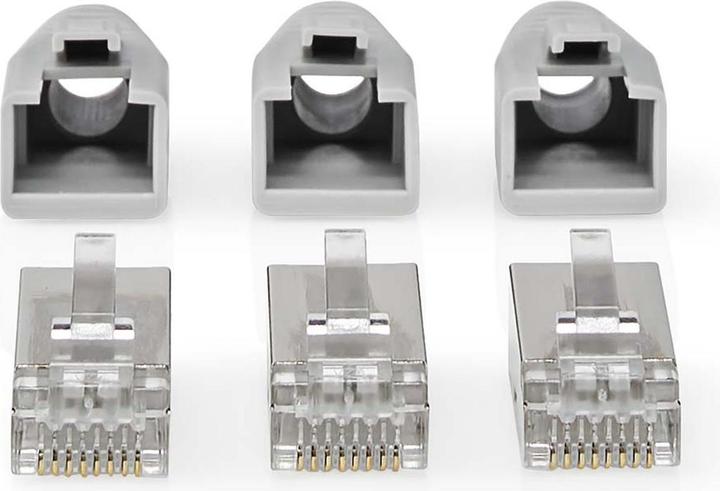 Immagine prodotto Nedis CCBW89370GY Spina RJ45 passante FTP CAT6 fissa/stranded diritta placcata oro 10 pz. (FTP, CAT6, 10 m)