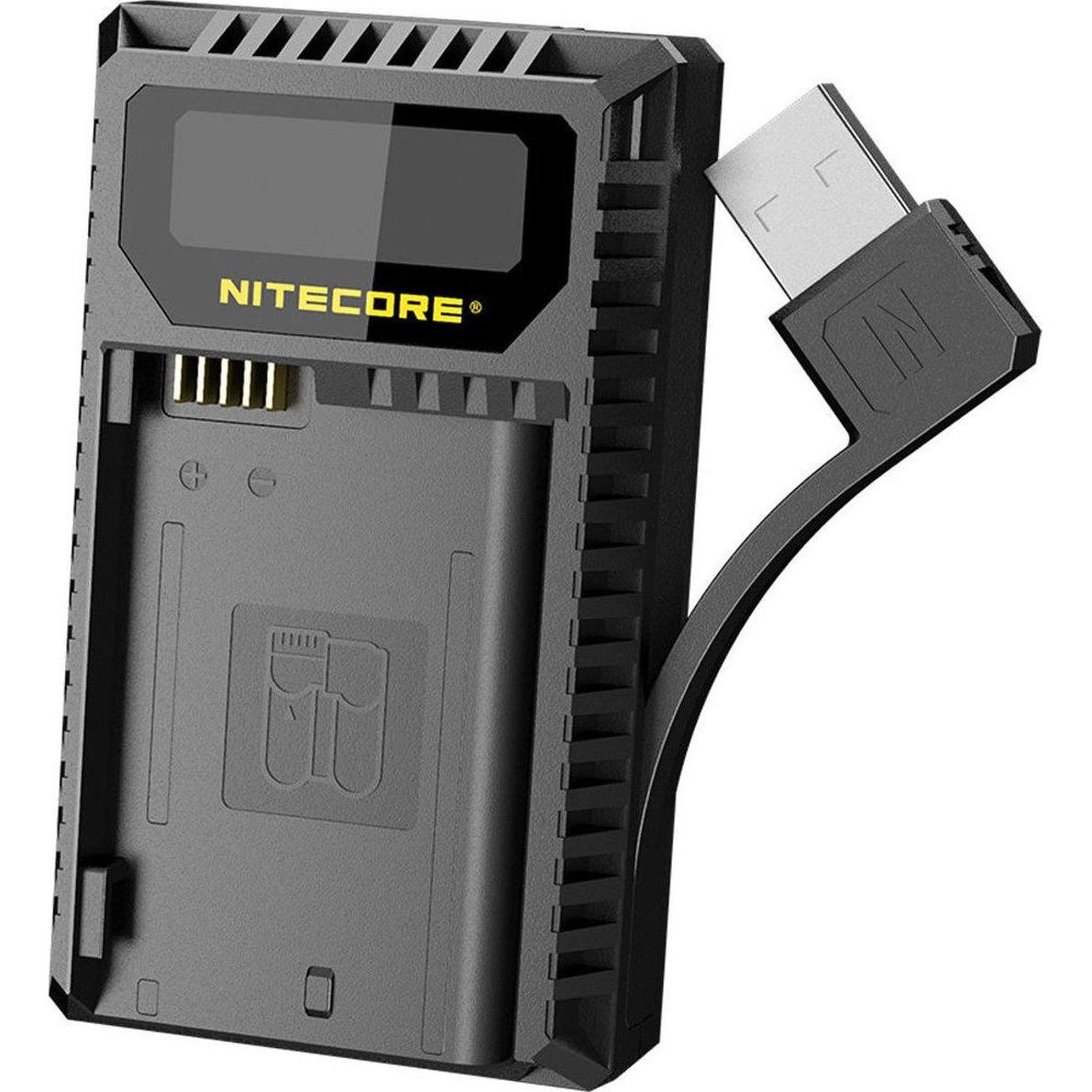 Nitecore Caricabatterie digitale UNK2 (Caricabatterie per fotocamere), Alimentatore fotocamera
