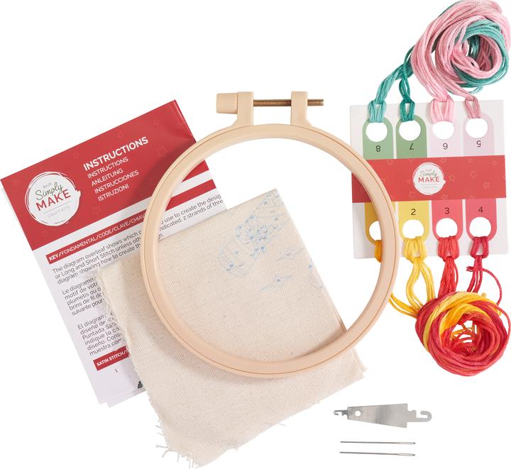 Produktbild Docrafts Simply Make - Embroidery By Numbers