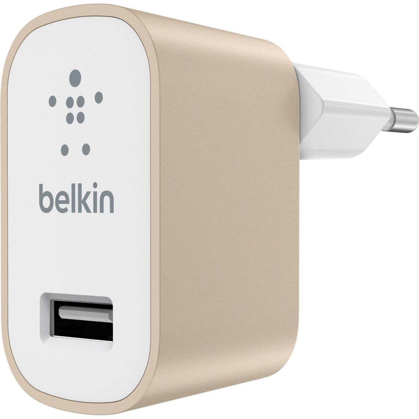 Belkin MIXIT Premium Home Charger 2.4 Amp (12 W), Caricatore USB, Oro