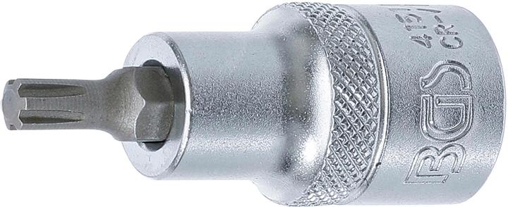 Actual product image BGS Bit Socket 12.5 mm (1/2") Drive Spline (for RIBE) M6 (Inner square)