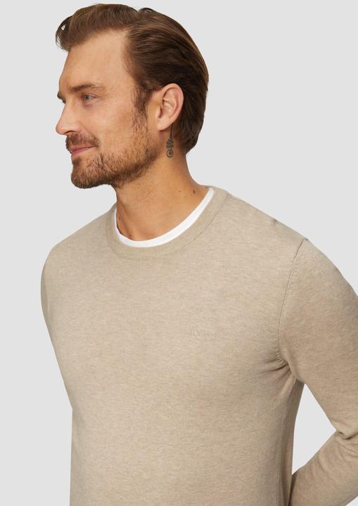 Produktbild S.Oliver Strickpullover Strickpullover mit Logo-Stickerei (XL)