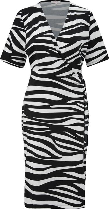Produktbild s.Oliver Kleid Kleid mit V-Ausschnitt (34)