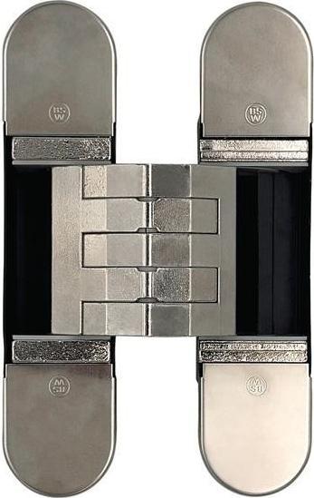 BSW verdecktl.Objektband Hide 3D130-80 vernickelt,glänzend Bandh130mm Bel.