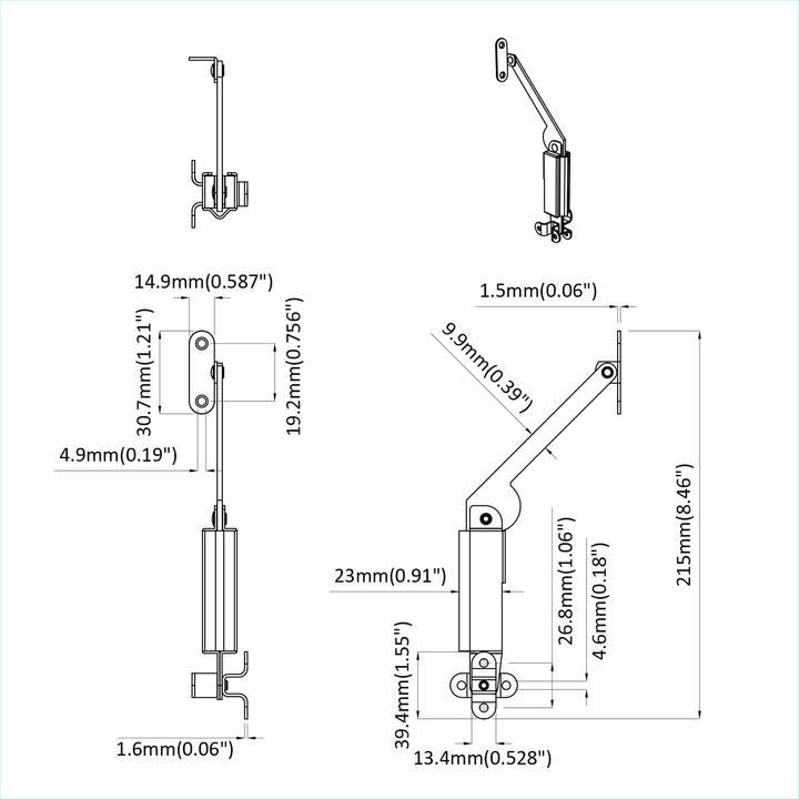 Actual product image vidaXL Hardware Scharnier