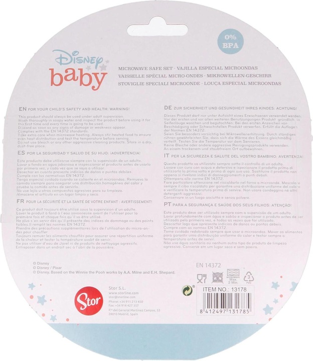 Actual product image Stor Children's tableware set Mickey Mouse set of 2