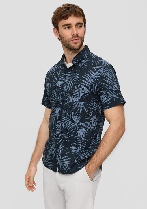 Produktbild s.Oliver Hemd Kurzarmhemd mit Button-Down-Kragen (XXL)