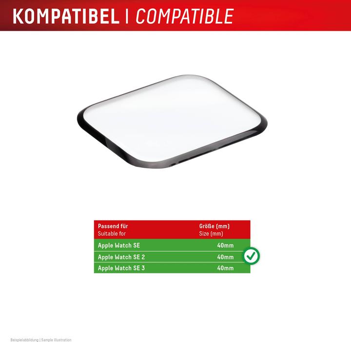 Produktbild Displex Full Cover Schutzfolie, Full Cover Watch Glass, Doppelpack
