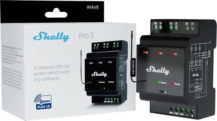 Image du produit Shelly Qubino Wave Shutter (Actionneur de commutation)