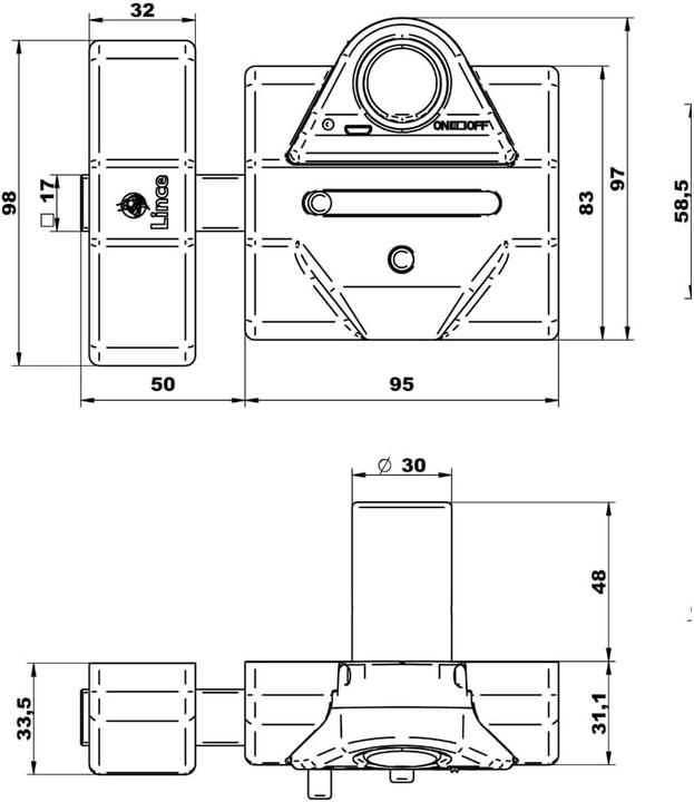 Actual product image Lince High Security Alarm with Intrusion Detection and Mechanical Protection
