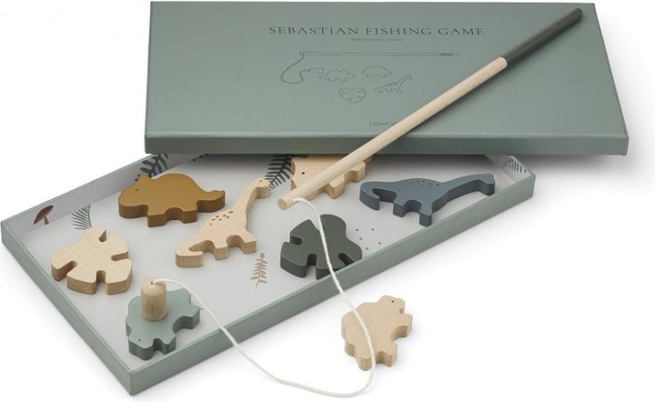 Immagine prodotto Liewood Gioco di pesca Sebastian Dino Hunter Green Multi Mix
