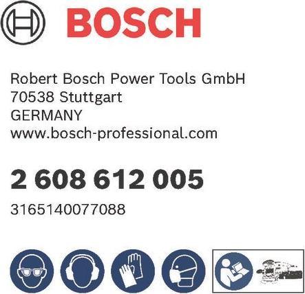 Actual product image Bosch Professional Zubehör Polishing felt for random orbital sander (Hard)