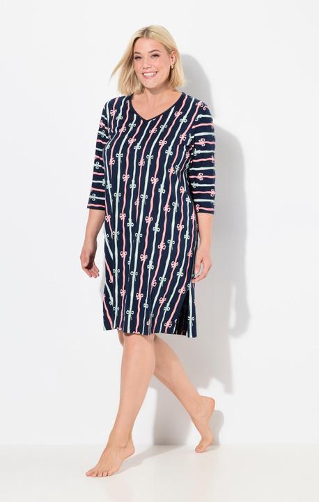 Immagine prodotto Ulla Popken bigshirt, confezione da 2, girocollo/scollo a V, manica 3/4 (42, 44)