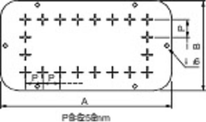 Actual product image Schneider Electric Cable entry plate standard f. Spacial S3D Go. L445xW130.