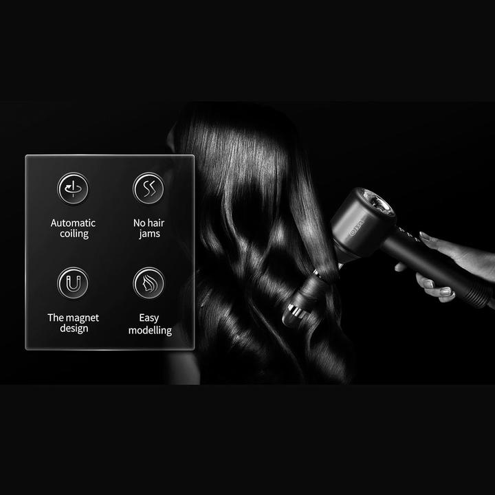 Produktbild OBA Haartrockner mit 500 Mio. negativen Ionen, 120.000 U/min, 75 m/s Luftstrom, 358 g, leise 54 dB