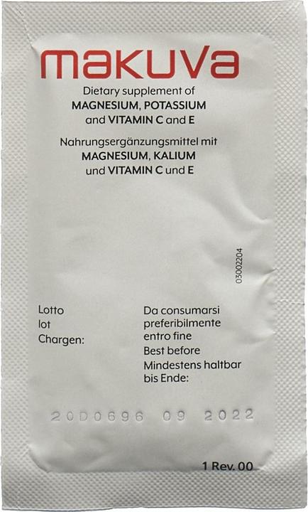 Produktbild Makuva Orangengeschmack mit Magnesium Kalium und Vitamin C und E Plv (30 Stück, Pulver, 6.50 g)