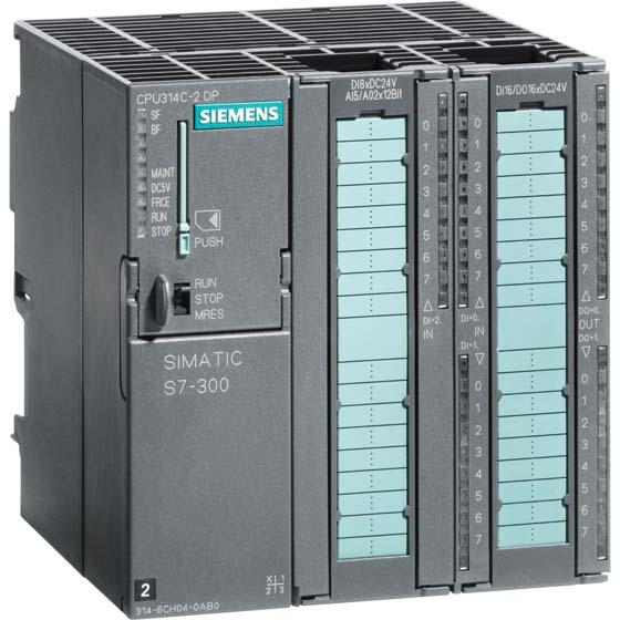 Siemens CPU314C-2DP, 24DI/16DO/5AI/2AO, 192 KB, Prozessor