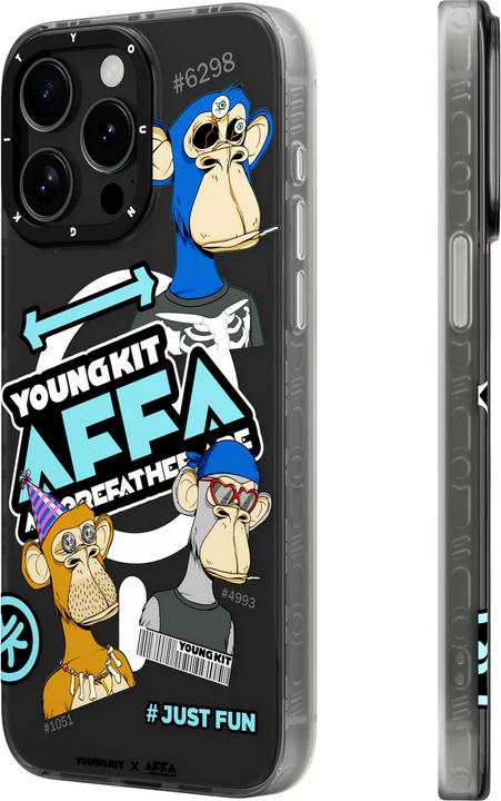 Produktbild Youngkit Hülle Funny BoredApe (@BAYC) mit Magsafe (Apple iPhone 15 Pro)