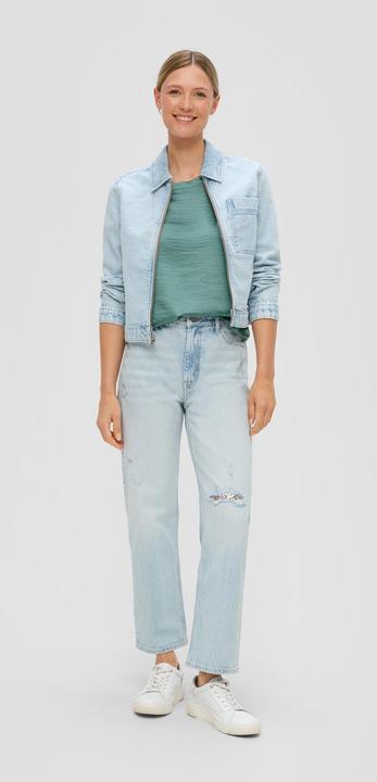 Actual product image s.Oliver Bluse Ärmelloses Satinshirt (46)