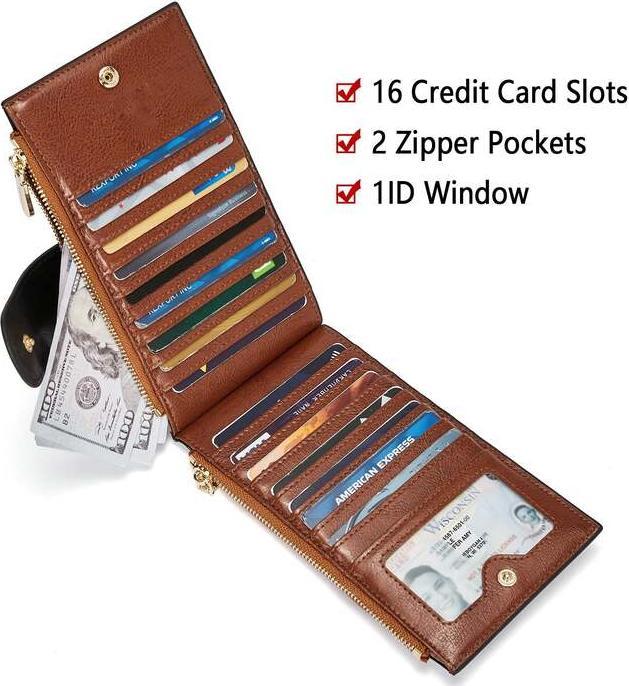 Produktbild Only-Bags.Store Kreditkarteninhaber, Brieftasche Damen kleinen RFID-Schutz Brieftasche für Geldbeutel PU Leder