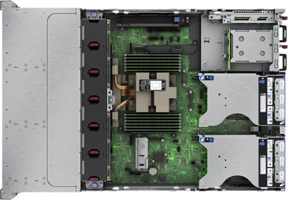 Actual product image HPE E ProLiant DL345 Gen11 16 Core, RDIMM 1R 4800 MT/s, 8xSFF, 1xPS, MR40 (Amd Epyc 9124, Rack Server)